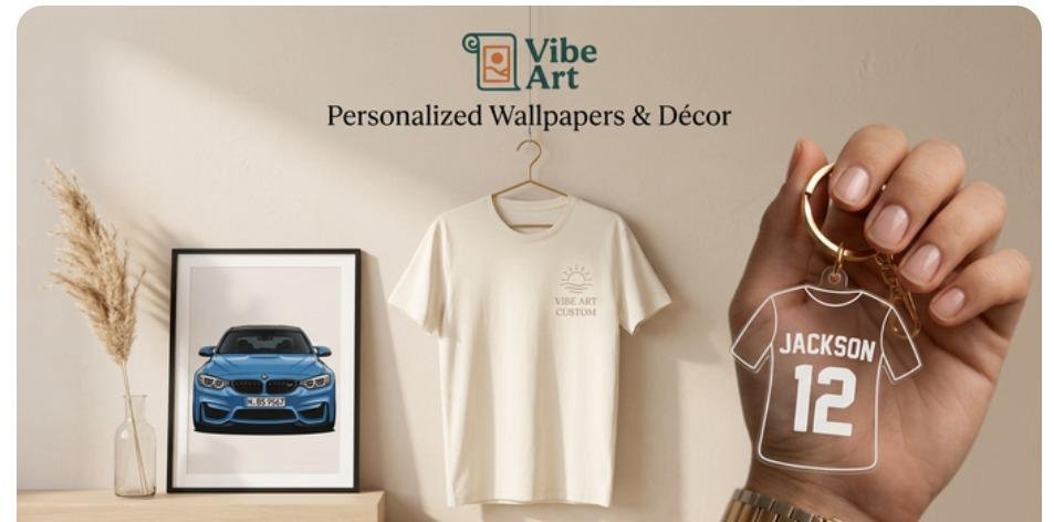 T-shirt personnalisé VibeArt avec impression graphique